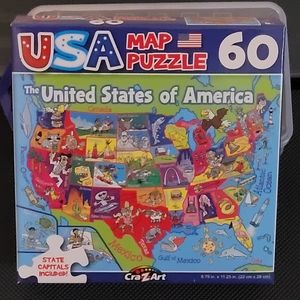 USA Map 60 piece Puzzle.